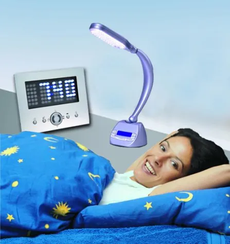 Bild: Lichtwecker Luxor-LED und LiteClock - modern, umweltfreundlich und stromsparend