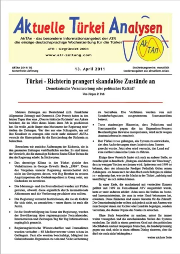 Bild: Türkei - Richterin prangert skandalöse Zustände an