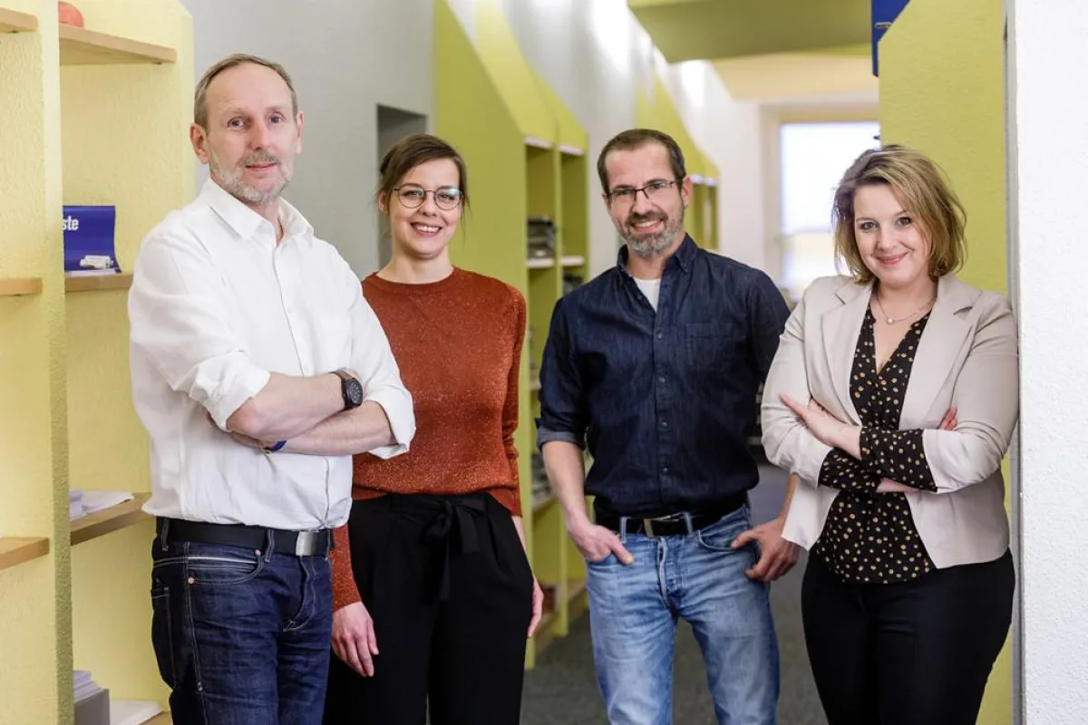 (v.l.): Andreas Romanowski, Melanie Brüggemann, Frank Natelberg und Kristin Brüggemann