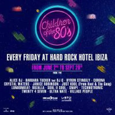 Sommer-Line-up 2017 der "Children of the 80s"-Events im Hard Rock Hotel Ibiza bestätigt Bild: Sommer-Line-up 2017 der "Children of the 80s"-Events im Hard Rock Hotel Ibiza bestätigt