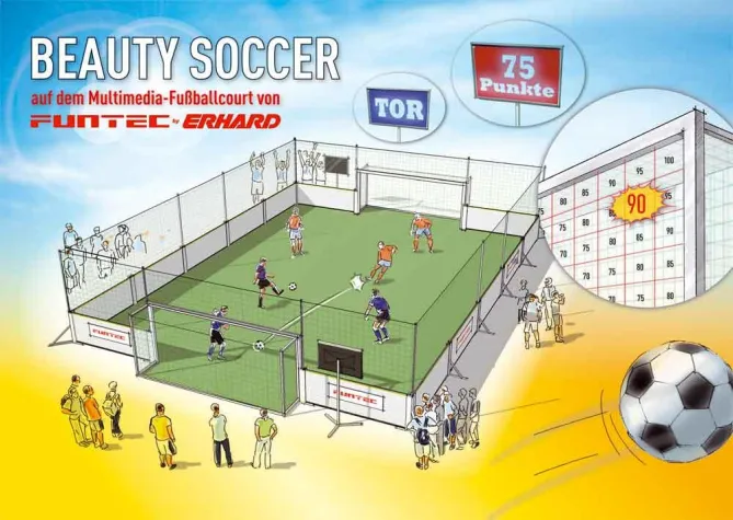 Bild: „Beauty Soccer“ von FUNTEC by ERHARD - ein Volltreffer auf der WORLD OF EVENTS 2008
