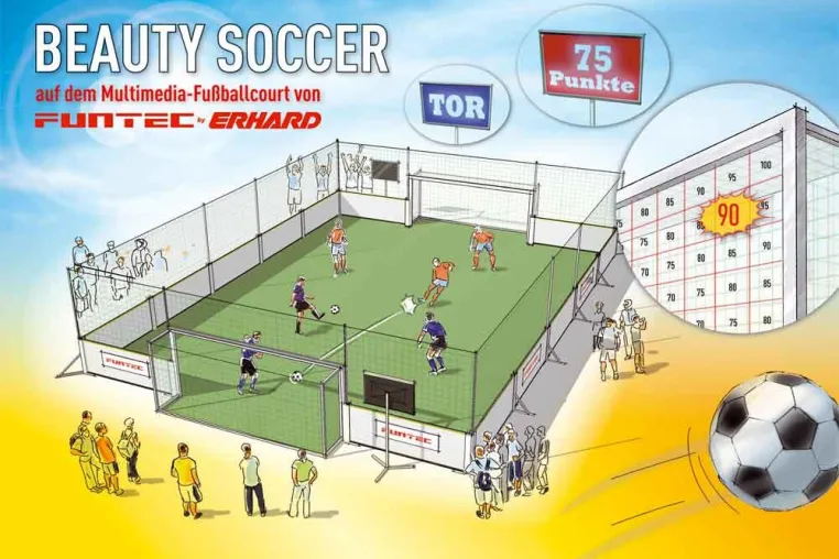 Bild: „Beauty Soccer“ von FUNTEC by ERHARD - ein Volltreffer auf der WORLD OF EVENTS 2008