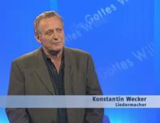 Bild: Bruder Paulus trifft Konstantin Wecker - Sonntag 11.5.08, 8.30 Uhr N24 Ethik Um Gottes Willen