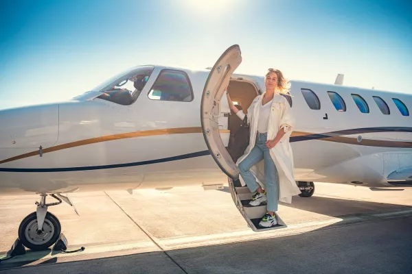 Bild: Die neue App "Catch a Jet" bietet Privatflüge für jeden