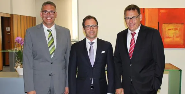 Bild: GVB-Präsident Dr. Jürgen Gros zu Gast in Straubing