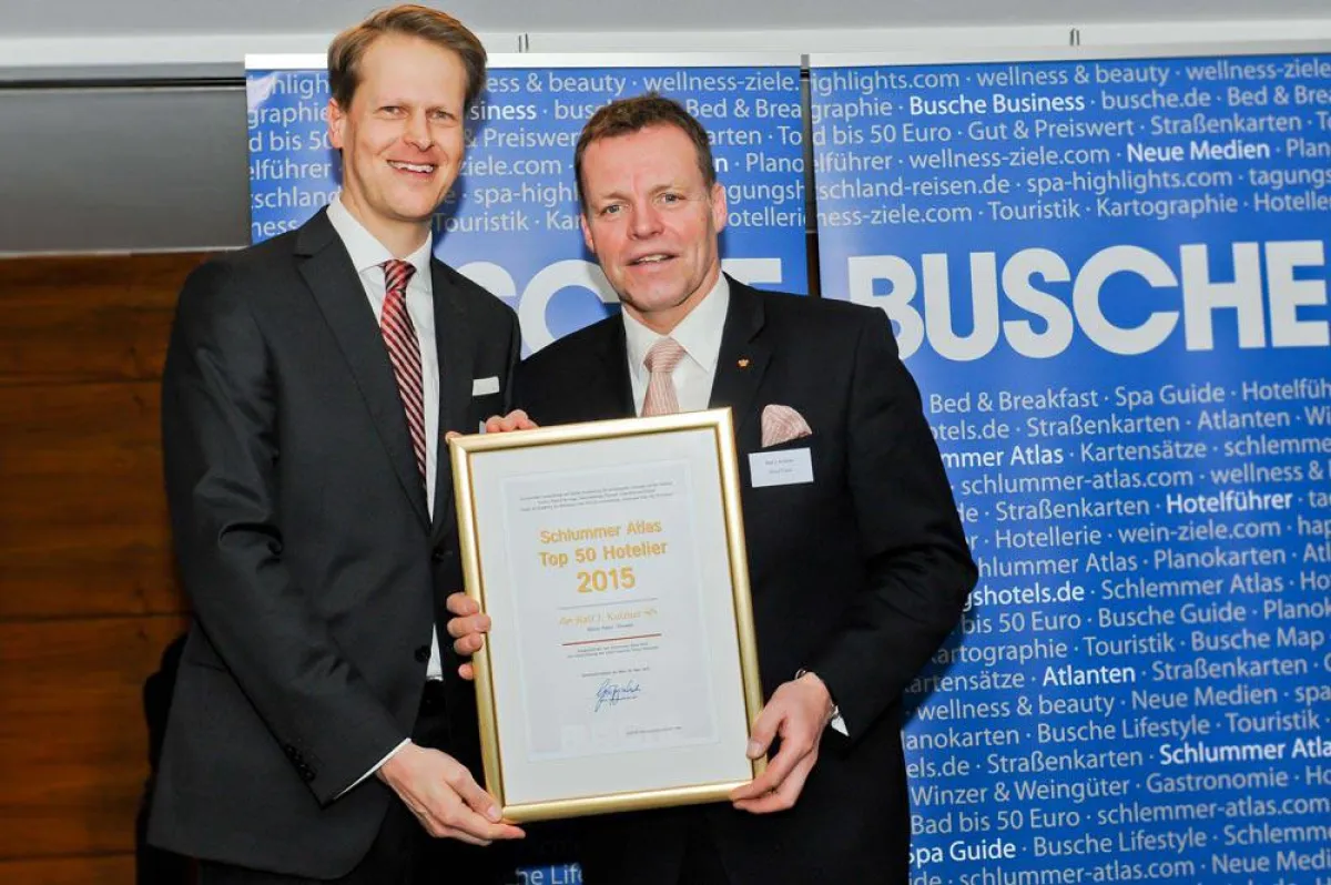 Ralf J. Kutzner (rechts) und Johannes Großpietsch, Foto: Busche Verlagsgesellschaft mbH