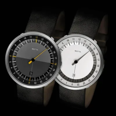 Bild: NEUHEIT - Botta Design präsentiert die 24 Stunden-Version der Einzeigeruhr UNO