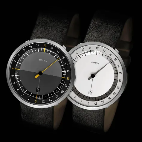 Bild: NEUHEIT - Botta Design präsentiert die 24 Stunden-Version der Einzeigeruhr UNO