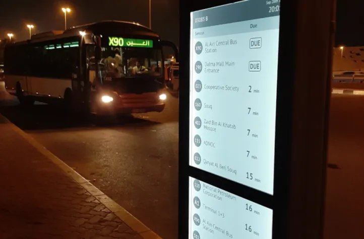 Bild: Digital Signage: Papercast® E-Paper-Displays helfen bei der Nutzung öffentlicher Verkehrsmittel in Abu Dhabi