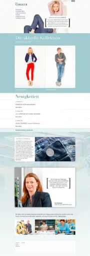 Bild: Atelier GARDEUR: neuer Onlinelook – Unternehmenswebsite mit neuem Markenauftritt