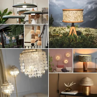 Bild: Lichtideen aus nachwachsenden Rohstoffen - Lampenwelt.de präsentiert Leuchten aus Seegras, Almheu & Co.  