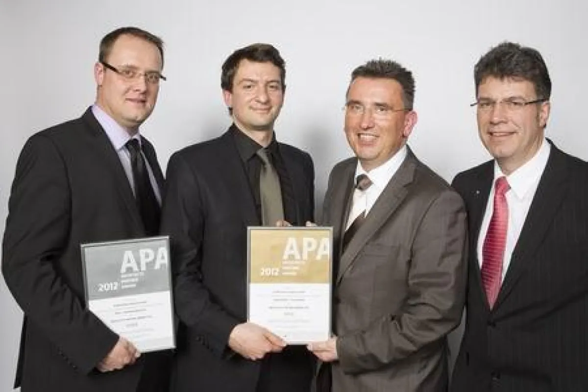 Das Stähle-Verkaufsteam bei der festlichen Verleihung des Architects Partner Award 2012.