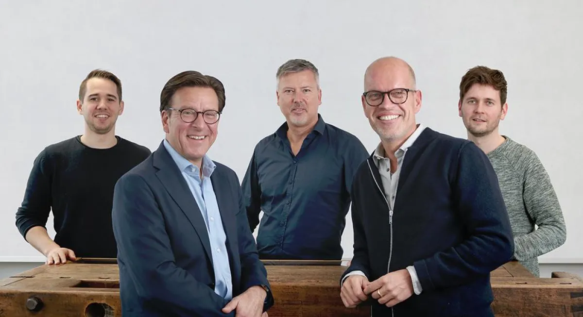 Gründerteam: v.l.n.r. Mario Martini, Ralph Brand, Sven Janßen, Frank Rohmann, Nicolas Dillmann