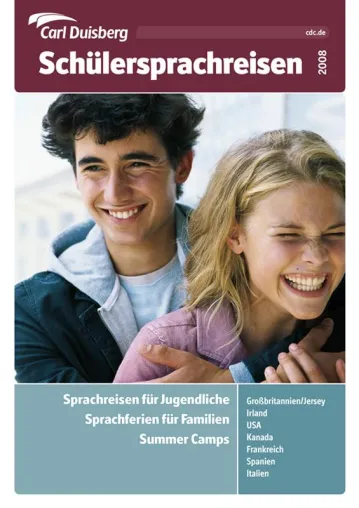 Bild: Carl Duisberg Schülersprachreise-Programm 2008 mit noch mehr Auswahl - USA und Malta erstmals dabei