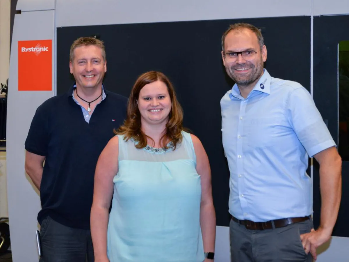 Tobias Dudziak und Sandra Fehrs (Rayonic), Dipl.-Ing. Hermann Oberschelp (ho.Systeme)