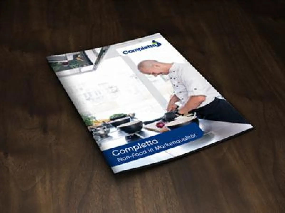Neu dabei: Der Folder zur Service-Bund Marke Completta.