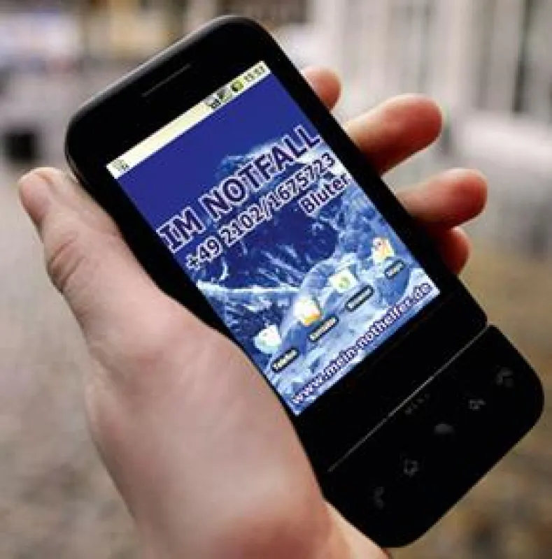 Das Handy als Lebensretter. Individuelle Notfall-Informationen direkt auf dem Handy-Display!