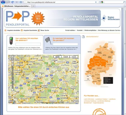 Bild: Pendlerportale für Mittelhessen und Marburg-Biedenkopf: Neues Web-Angebot spart Geld und schont die Umwelt