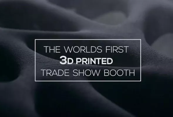 Bild: Trindo präsentiert den ersten 3D gedruckten Messestand der Welt