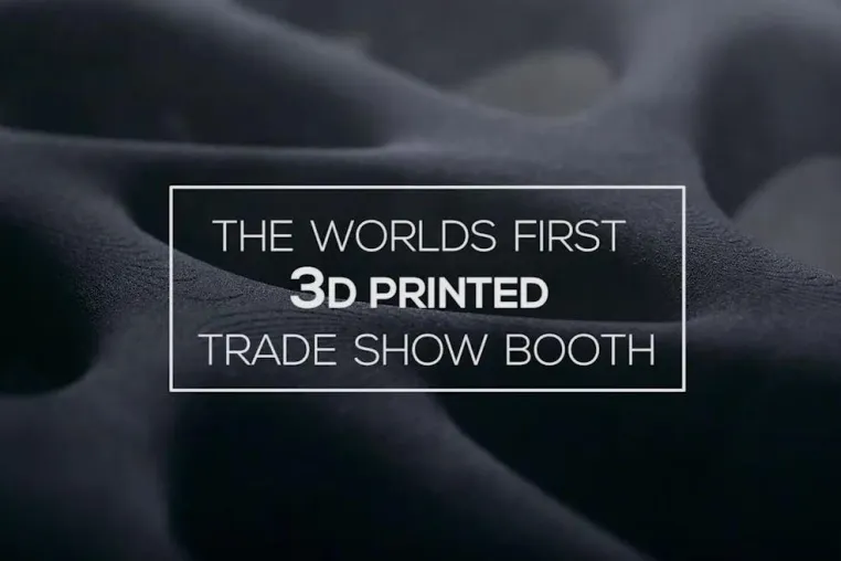 Bild: Trindo präsentiert den ersten 3D gedruckten Messestand der Welt