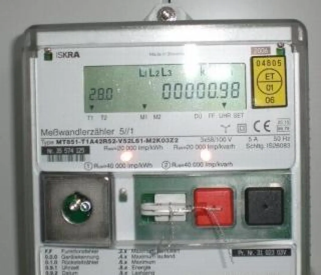 Zaehlerstand am Solarkraftwerk in Laudenbach nach \