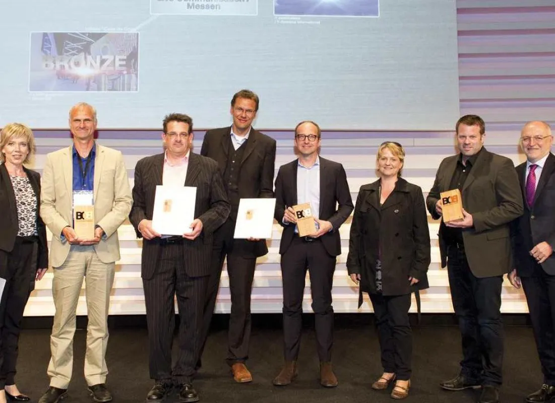 Zufriedene Gesichter bei der Verleihung des BOB Awards in Bonn.
