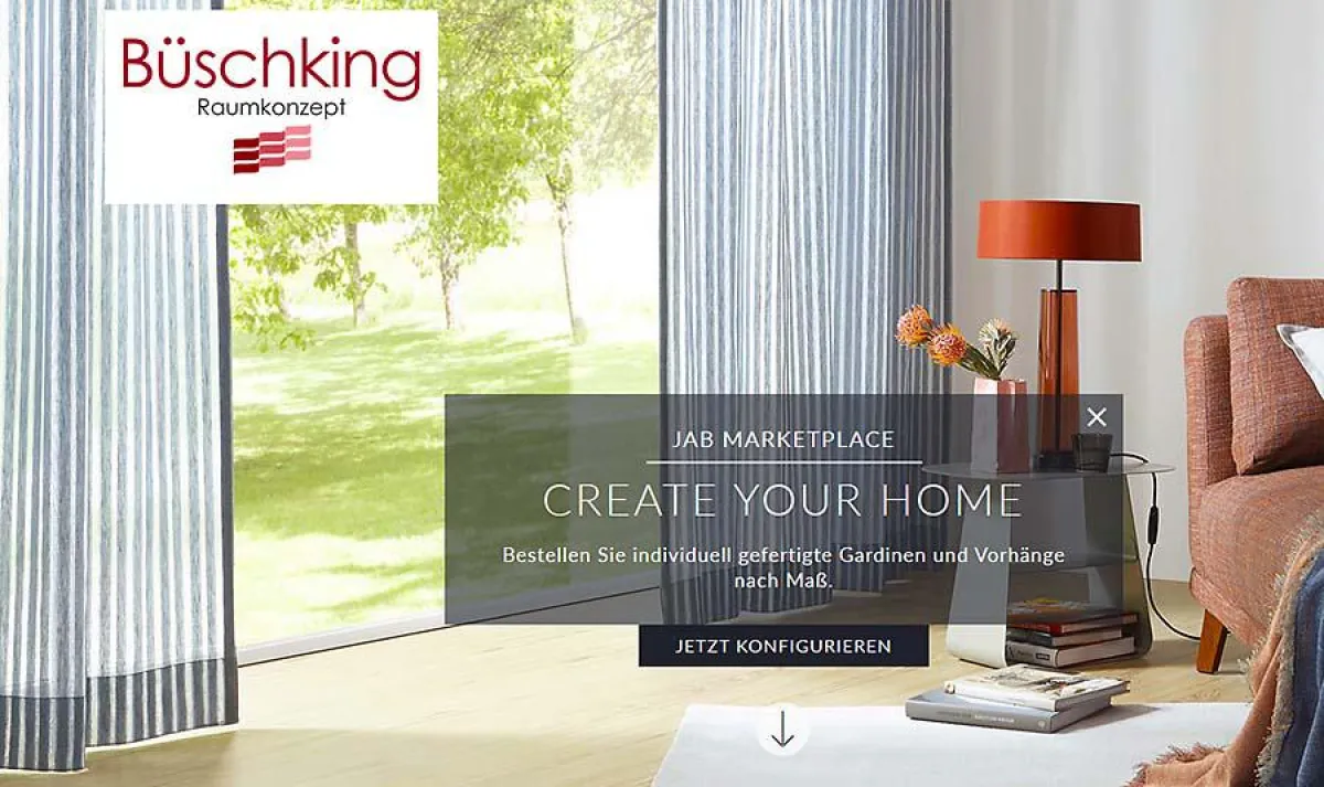 Mit dem Vorhang-Komfigurator unkompliziert Fensterdekorationen gestalten