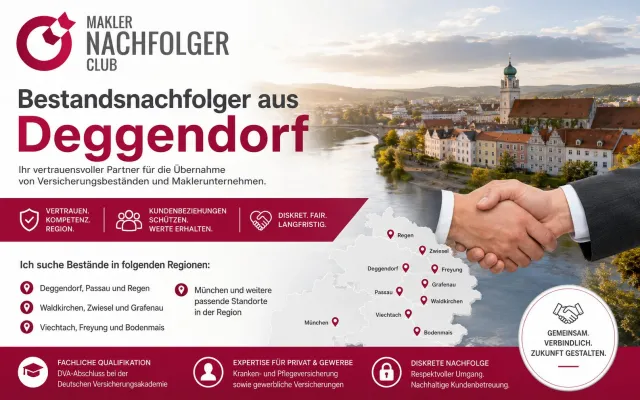 Bild: Maklerbestand verkaufen in Deggendorf und Umgebung