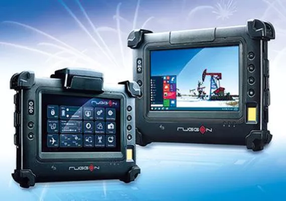 Bild: Robuster Tablet-PC mit MRZ-Leser !