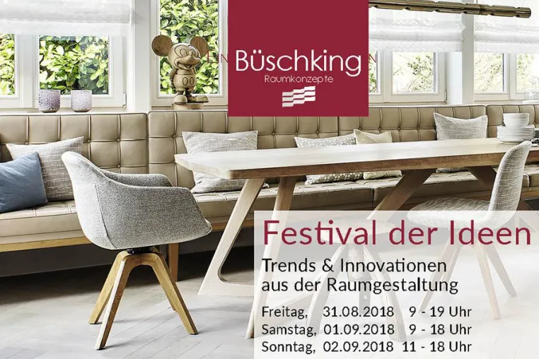 Festival der Ideen: Ein Wochenende mit vielen Ideen zur gesunden und nachhaltigen Raumgestaltung Bild: Festival der Ideen: Ein Wochenende mit vielen Ideen zur gesunden und nachhaltigen Raumgestaltung
