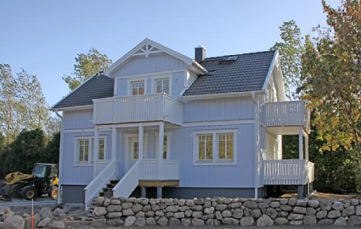 Schwedische Baukunst mit dem Haustyp
