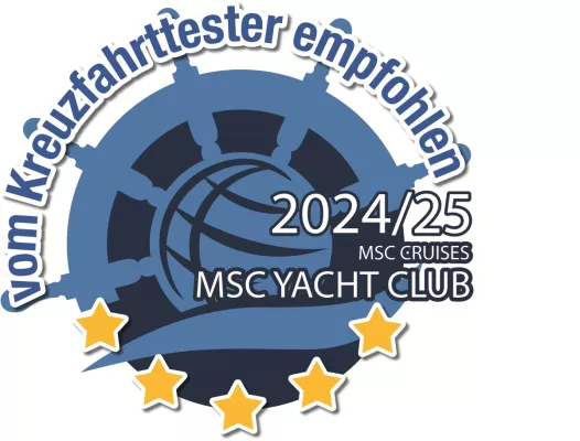 Bild: MSC Yacht Club erhält renommiertes Kreuzfahrttestsiegel 'vom Kreuzfahrttester empfohlen