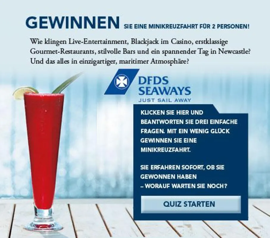 Mitmachen lohnt sich - beim Sommer-Quiz kann täglich eine von mindestens 10 MiniKreuzfahrten gewonnen werden.