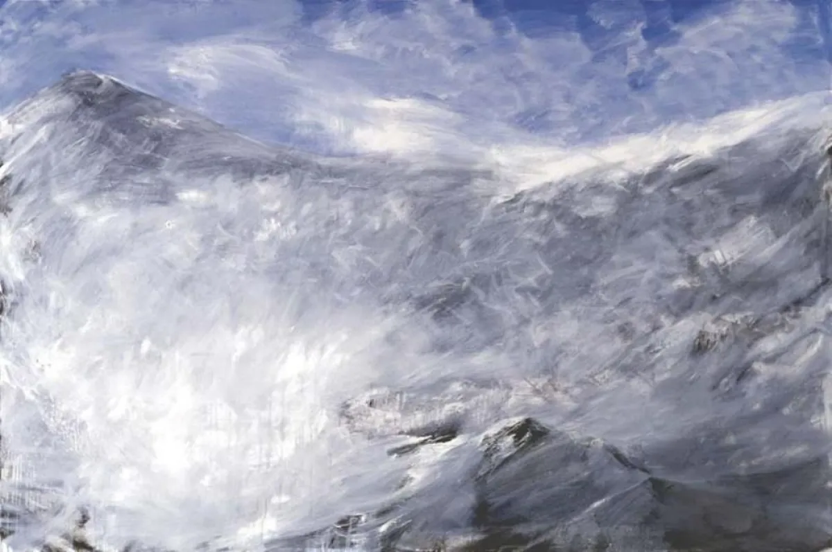 Herbert Brandl. Ohne Titel. 2005. Öl auf Leinwand. 200 x 300 cm