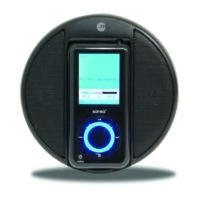 Minilautsprecher für Sansa e200 MP3-Player von Macally Bild: Minilautsprecher für Sansa e200 MP3-Player von Macally