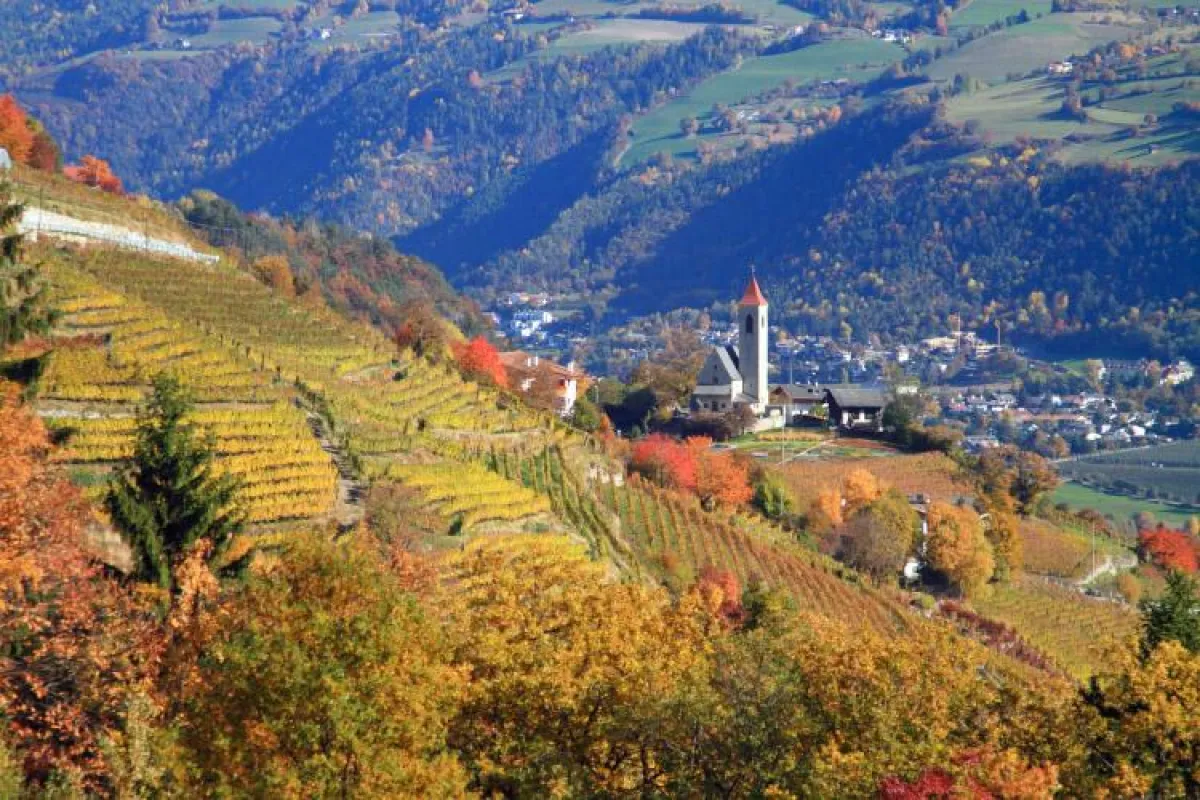 Blick auf Brixen in Südtirol