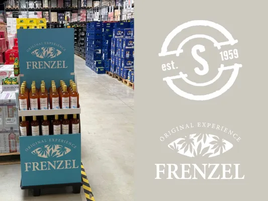 Bild: Grenzüberschreitende Likör-Verkostung: FRENZEL Grapefruit bei Schramowski Getränke