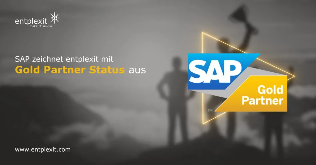 entplexit erhält den SAP Gold-Partner-Status