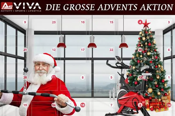 Bild: AsVIVA Adventskalender startet wieder – Positive Bilanz für Cyber Fitness Woche