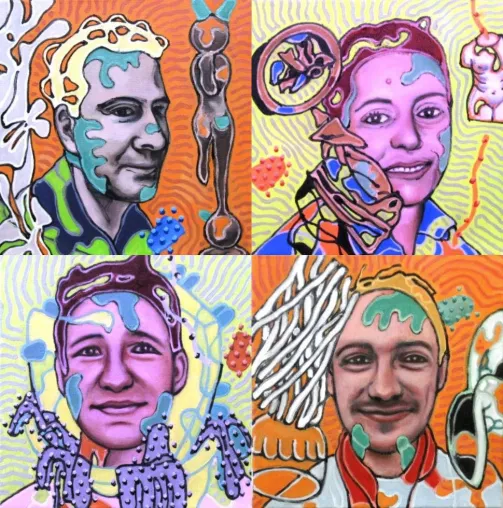 Ausstellungseröffnung „Die Wand des Lächelns“ von Uwe Groß Bild: Ausstellungseröffnung „Die Wand des Lächelns“ von Uwe Groß