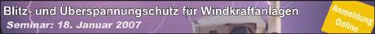 Blitz- und Überspannungsschutz für Windkraftanlagen Bild: Blitz- und Überspannungsschutz für Windkraftanlagen