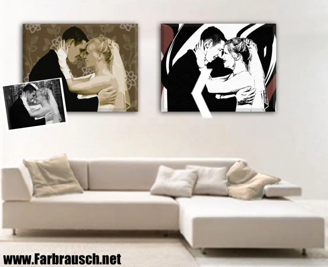 Farbrausch - Portraits im Retro- oder Popart-Stil