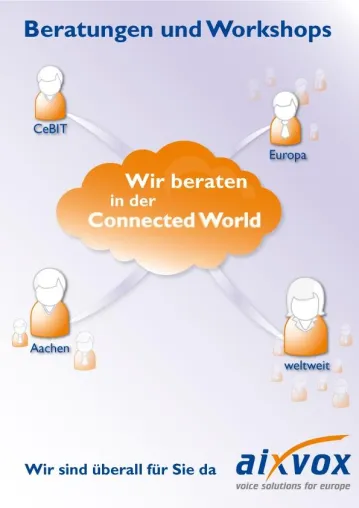 Innovative Kundenansprache – aixvox auf der CeBIT Bild: Innovative Kundenansprache – aixvox auf der CeBIT