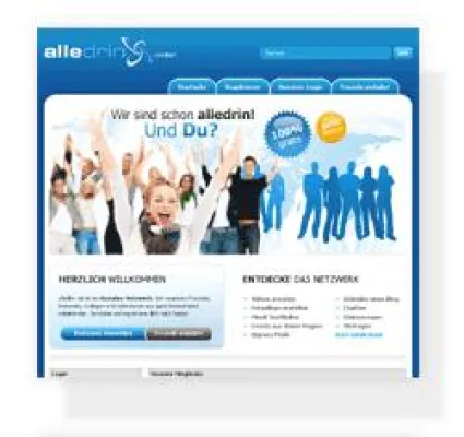 Bild: Neue Online Community "alledrin.de" geht Online