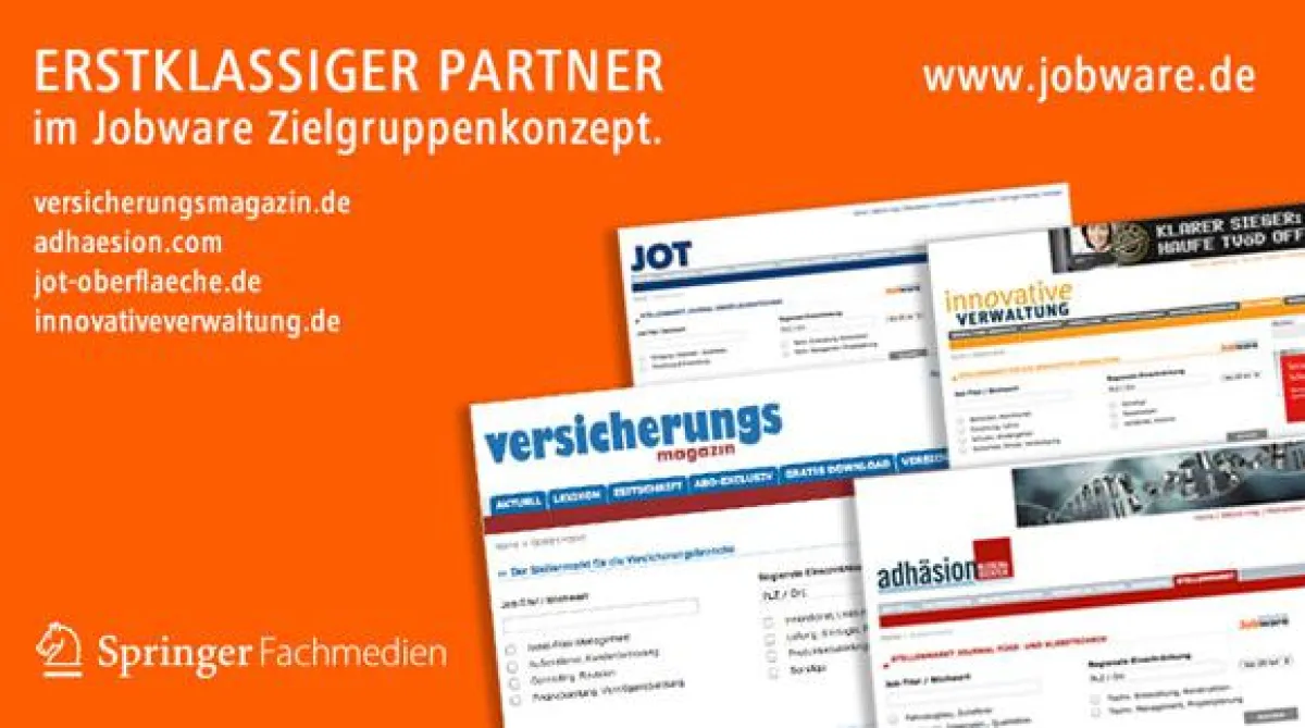 Die Jobbörse Jobware und Springer Fachmedien kooperieren im Stellenmarkt
