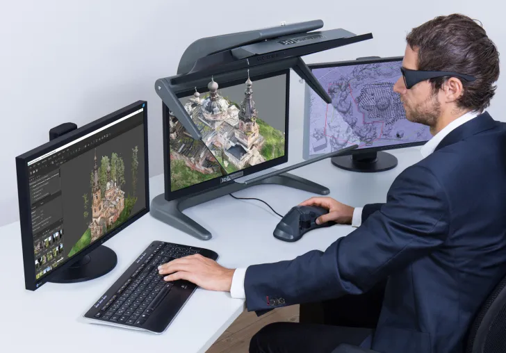 Bild: Agisoft Metashape Pro und 3D PluraView für 3D-Stereo Photogrammetrie auf höchstem Niveau
