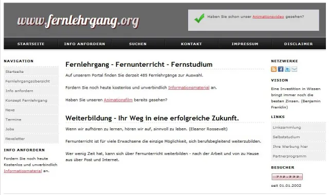 Bild: Neues Outfit für www.fernlehrgang.org