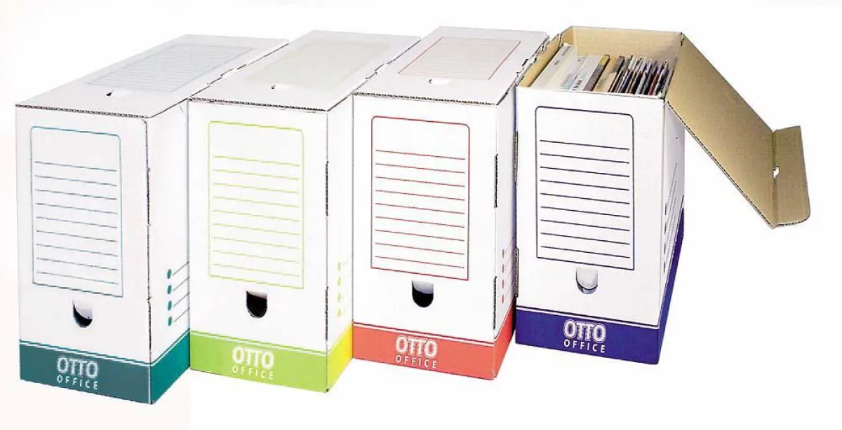 Optimal organisiert: Mit Archivschachteln von OTTO Office wird die Ablage zum Kinderspiel.