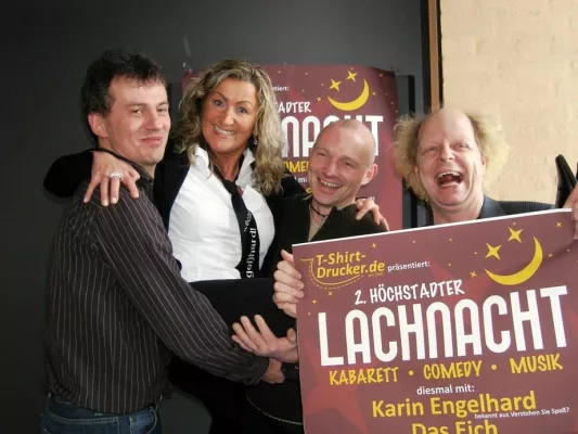 T-Shirt-Drucker präsentiert die Höchstädter Lachnacht Bild: T-Shirt-Drucker präsentiert die Höchstädter Lachnacht
