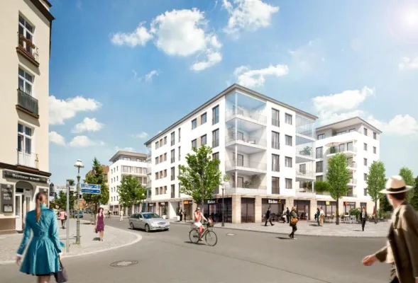 Bild: PROJECT Immobilien realisiert Neubau im Zentrum von Berlin-Tegel mit 60 Wohn- und 14 Gewerbeeinheiten